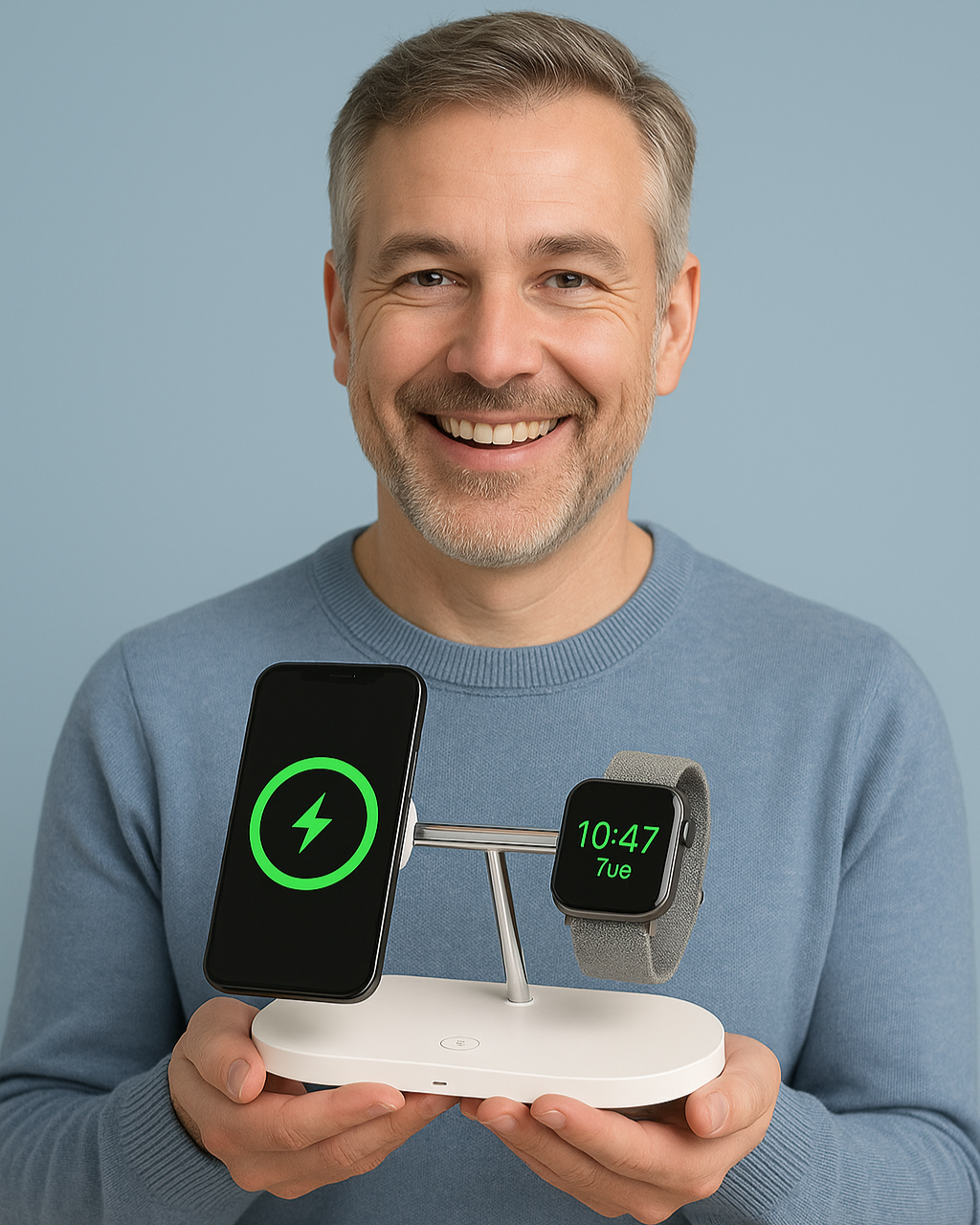 Magnetic 3-in-1 Wireless Charger Station