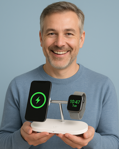 Magnetic 3-in-1 Wireless Charger Station